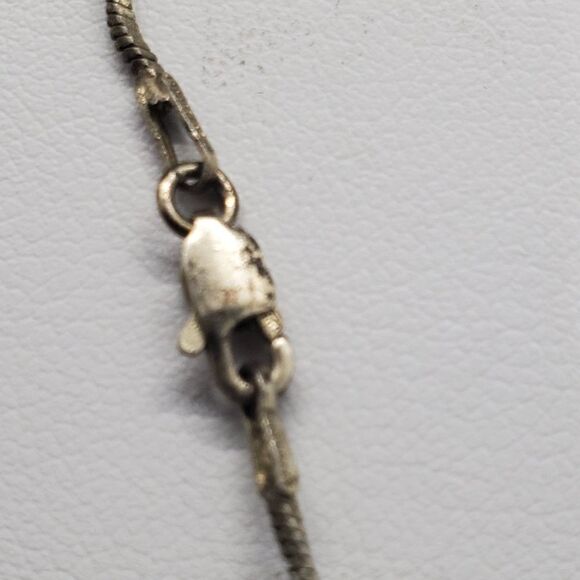 Danecraft Sterling Silver Necklace & Gold Plated Cross Pendant - Picture 7 of 7